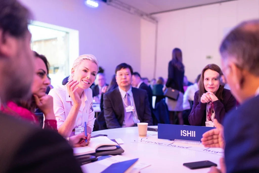 Business team meeting around a table