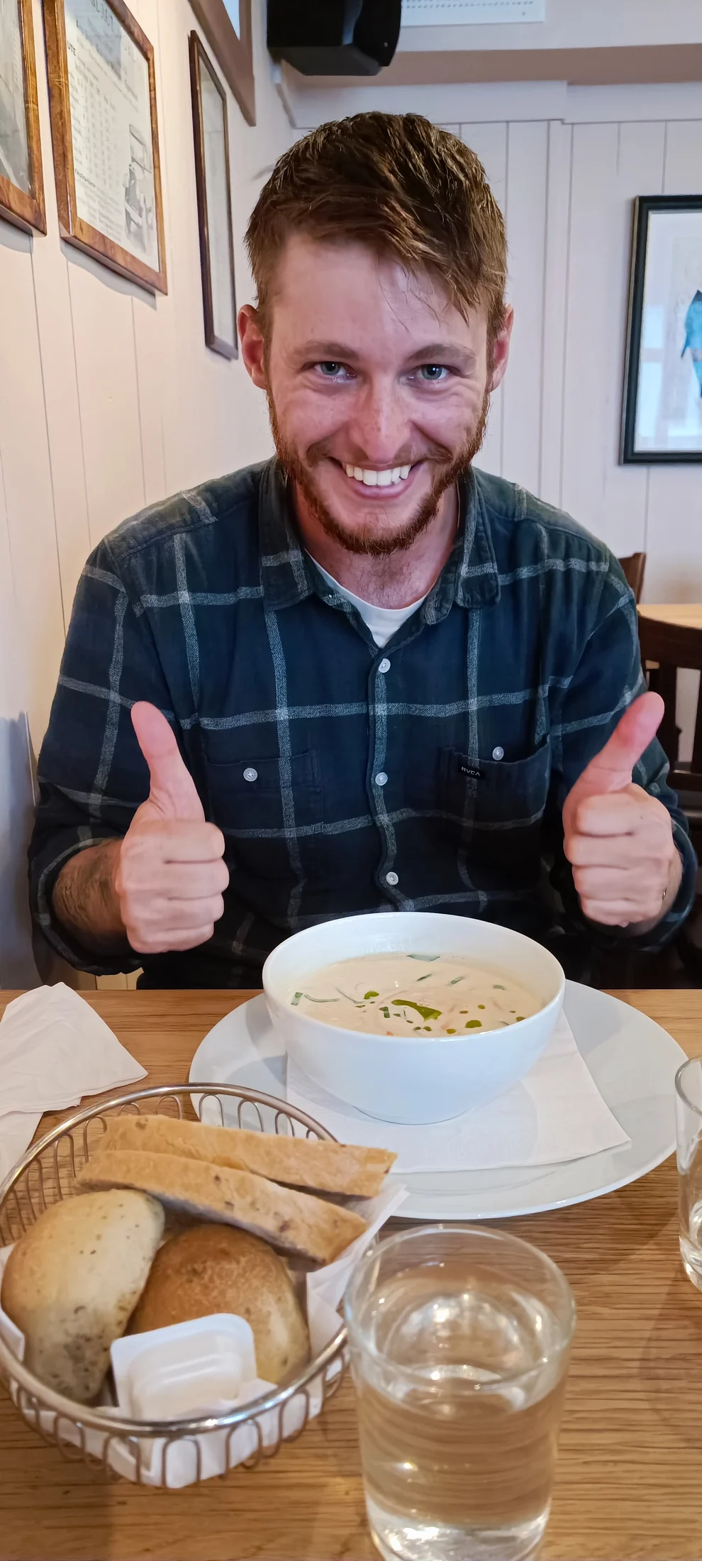 Luke in Sogndalstrand during his Norway journey