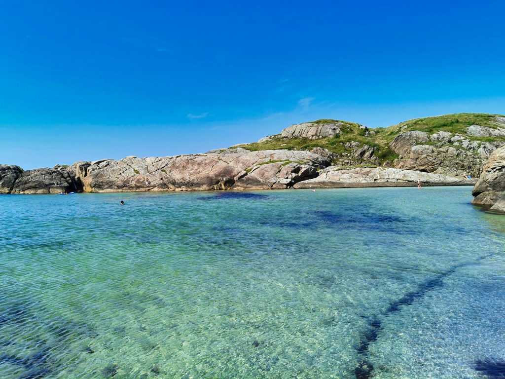Coastal landscape at Ogna beach in Rogaland, Norway