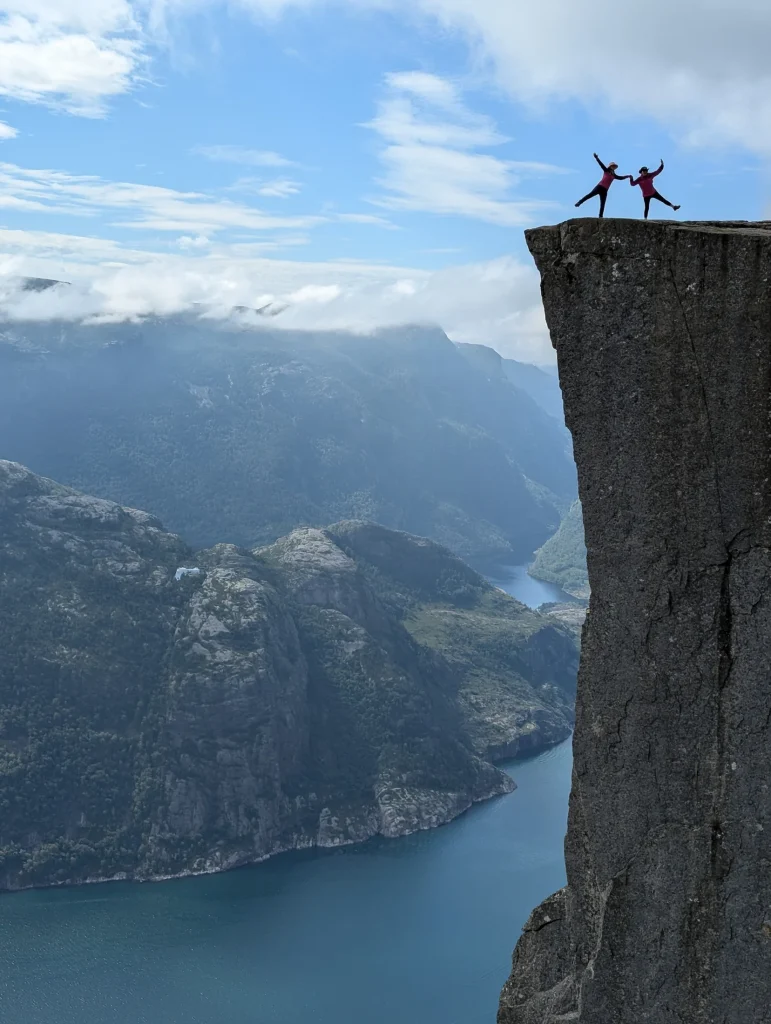 Hike to Preikestolen above Lysefjord, Norway