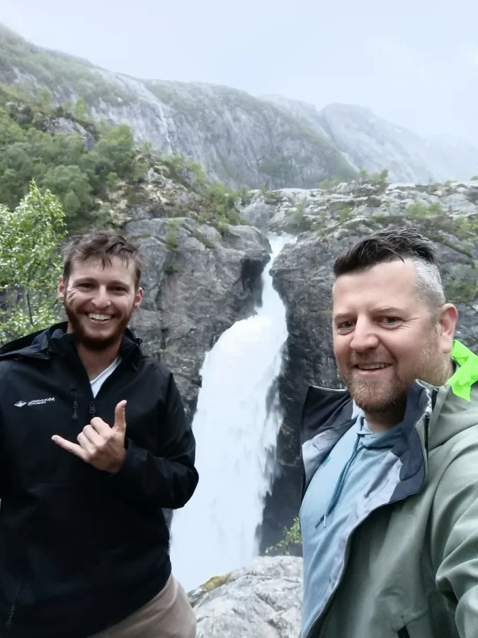 Luke from Australia on a guided Preikestolen day with NORDIQ Travel, Norway