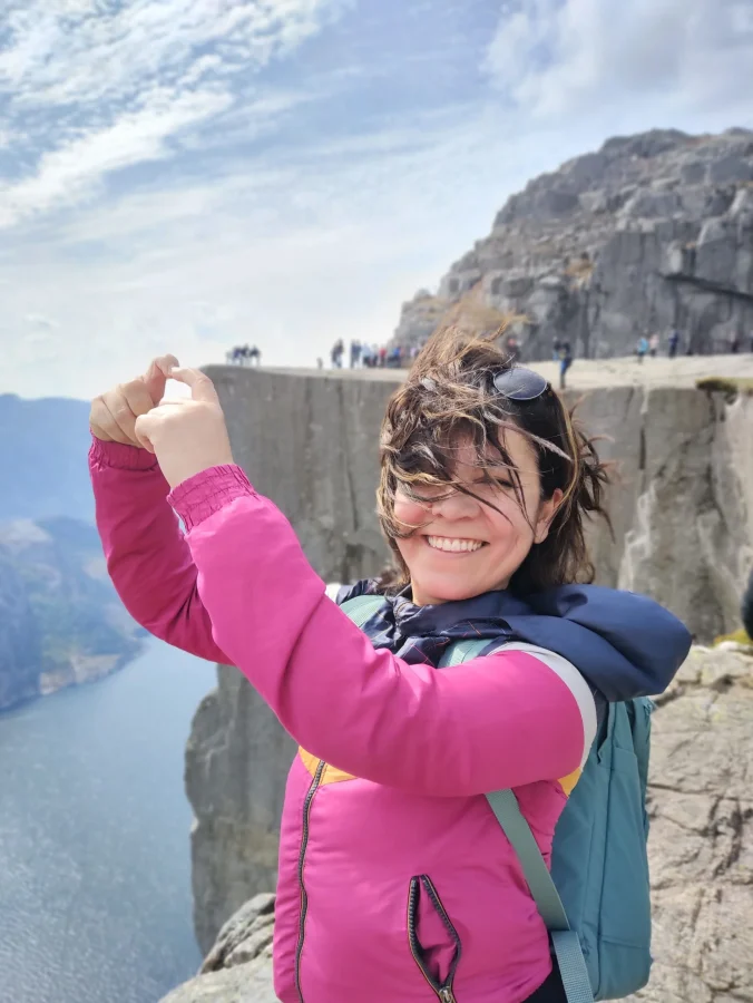 Nalida during a private Preikestolen experience in Norway