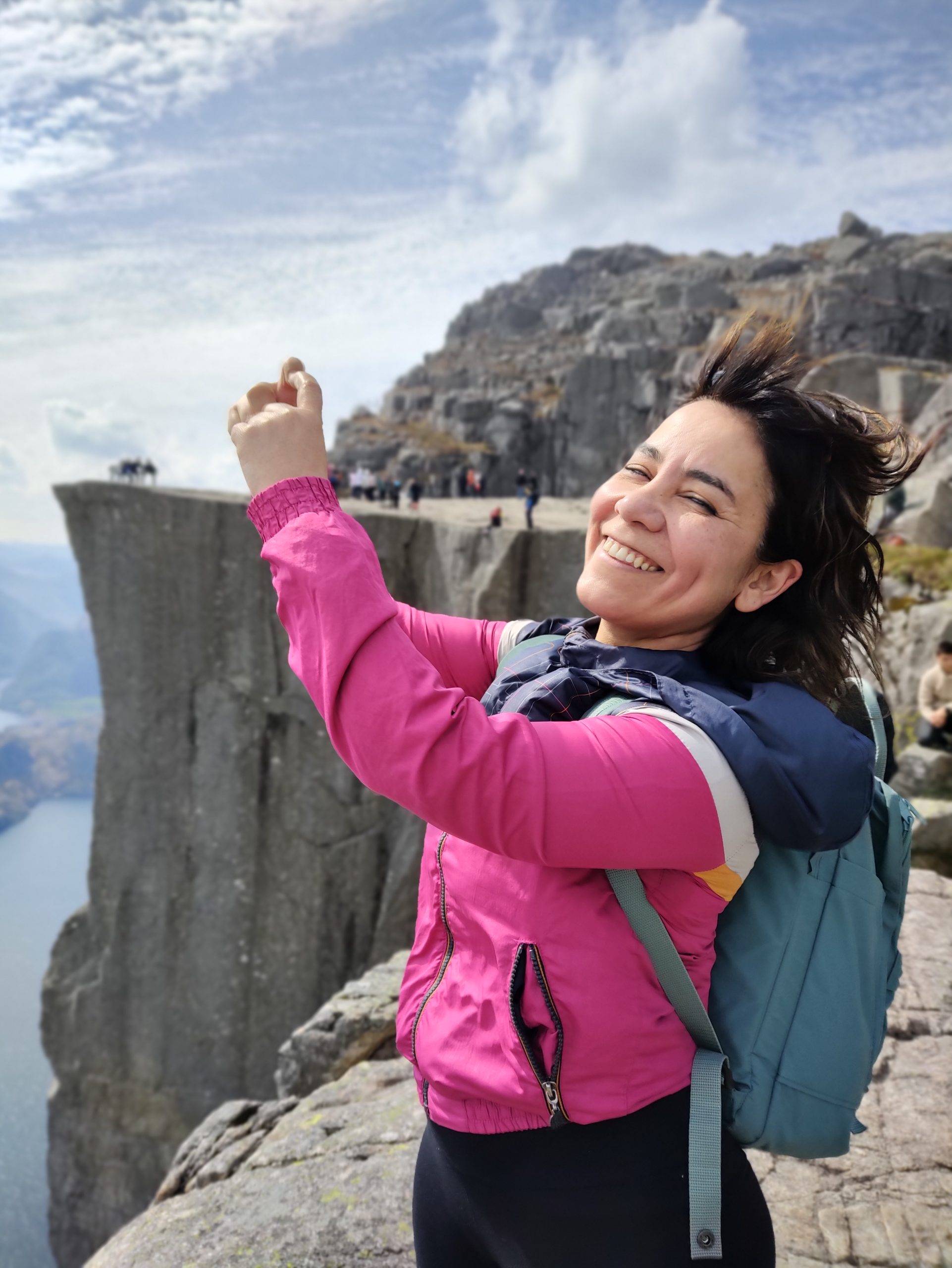 Nalida on a private guided hike to Preikestolen