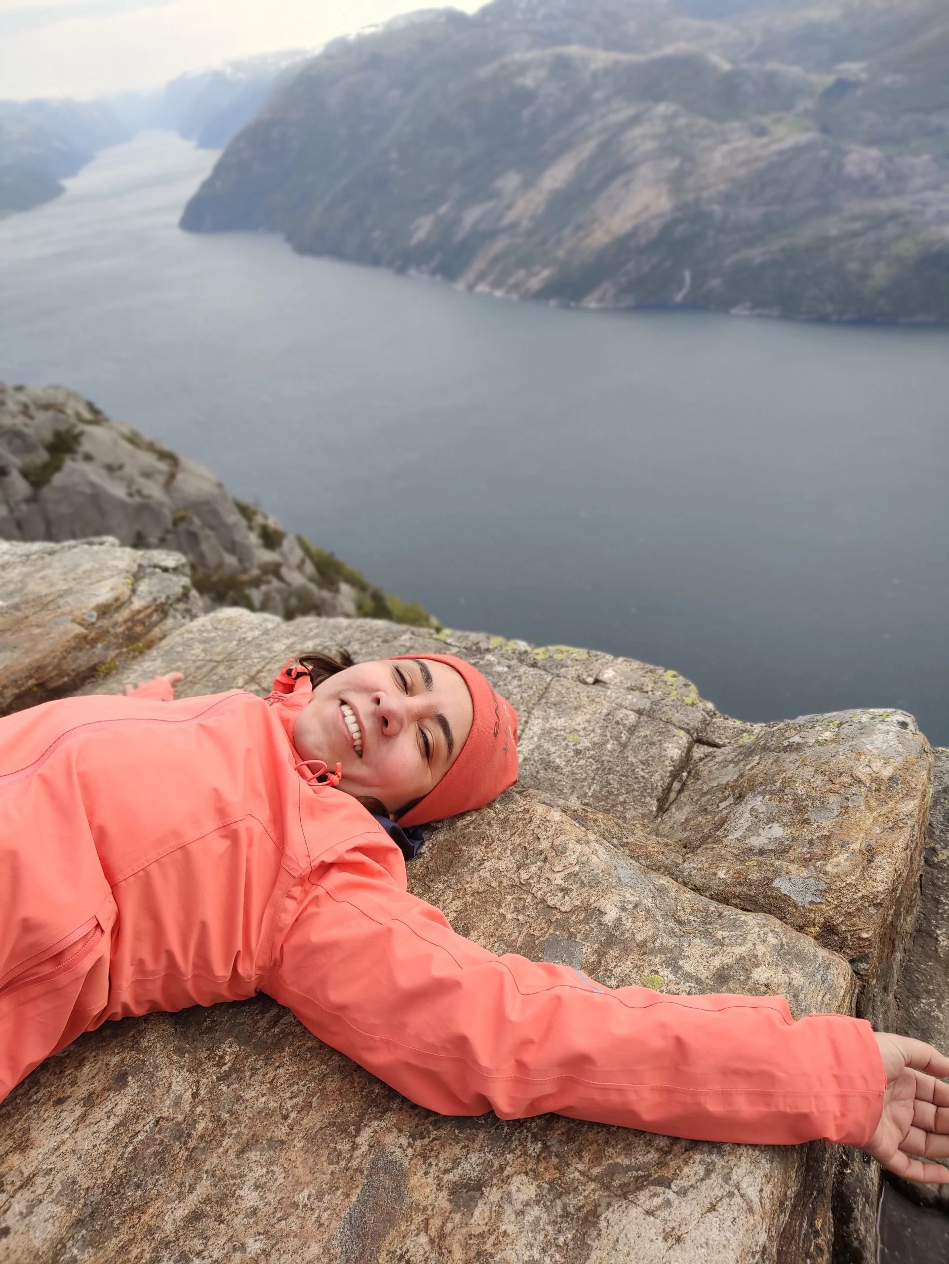 Nalida on a private guided hike to Preikestolen, Norway