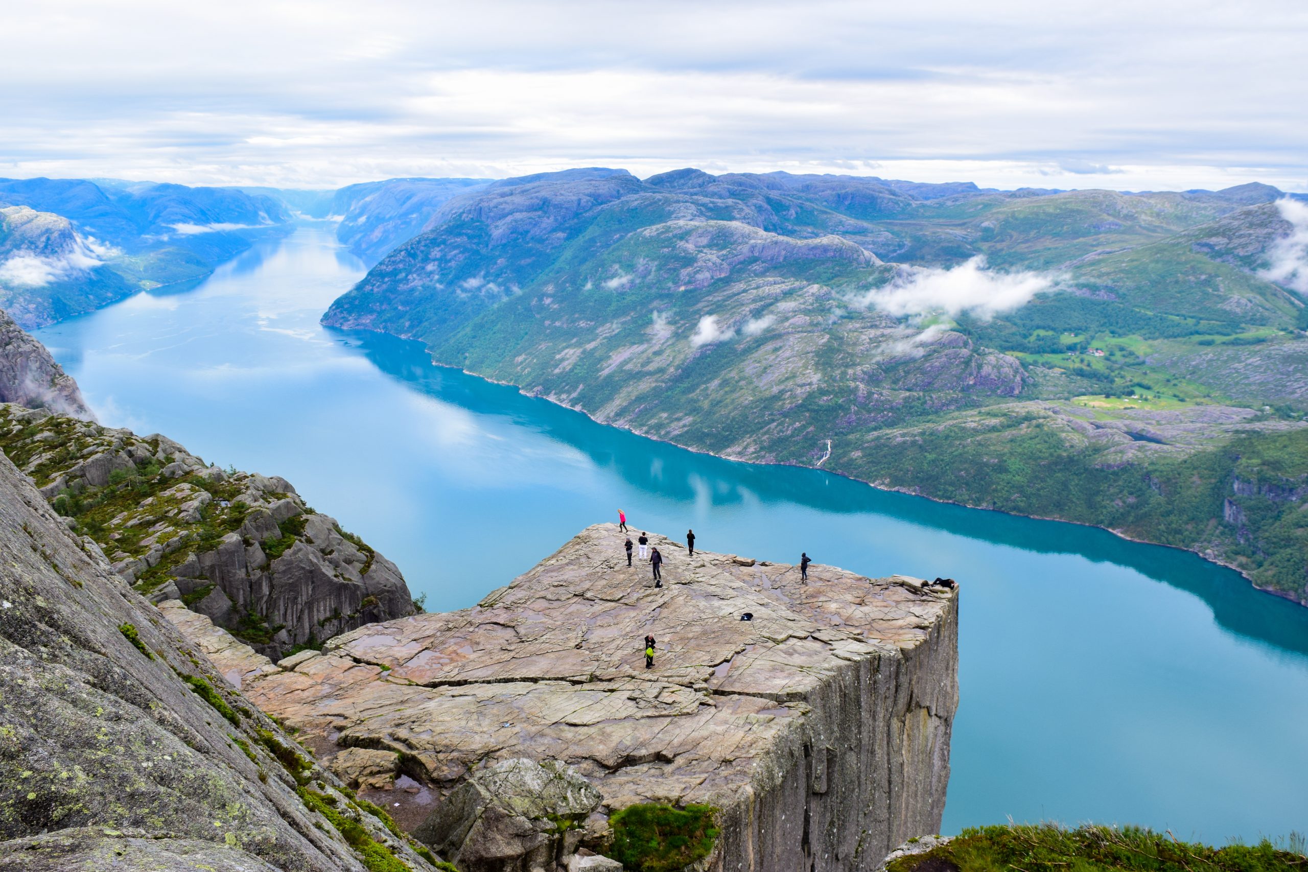 Preikestolen above Lysefjord